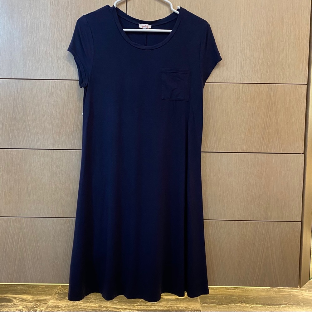 Pixley Stitch Fix tee shirt swing dress navy